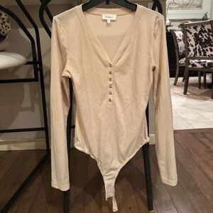 Bohme Cream Long Sleeve Bodysuit